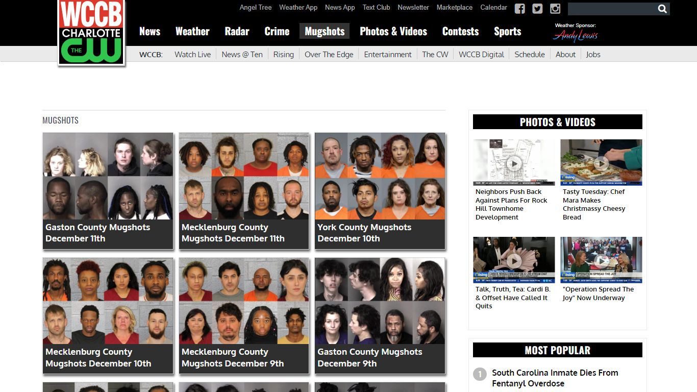 Mugshots - WCCB Charlotte's CW